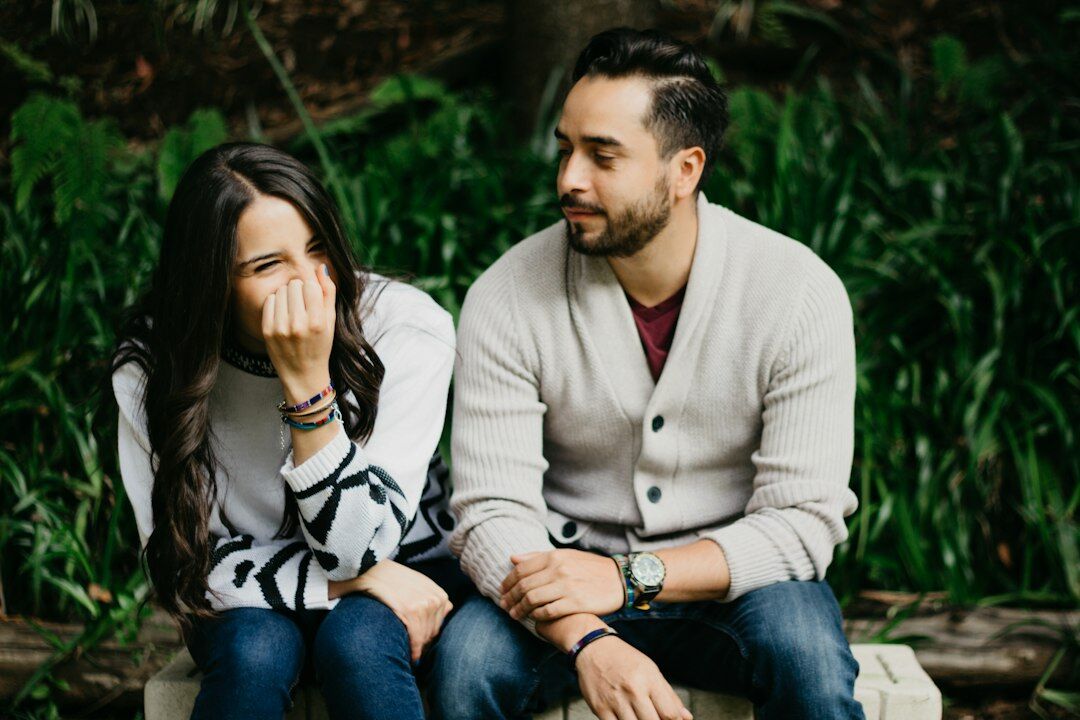 couple having deep talk