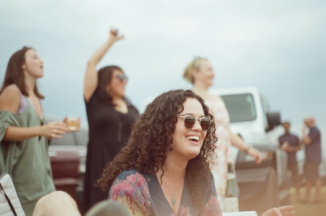 Woman speaking during a small group meeting