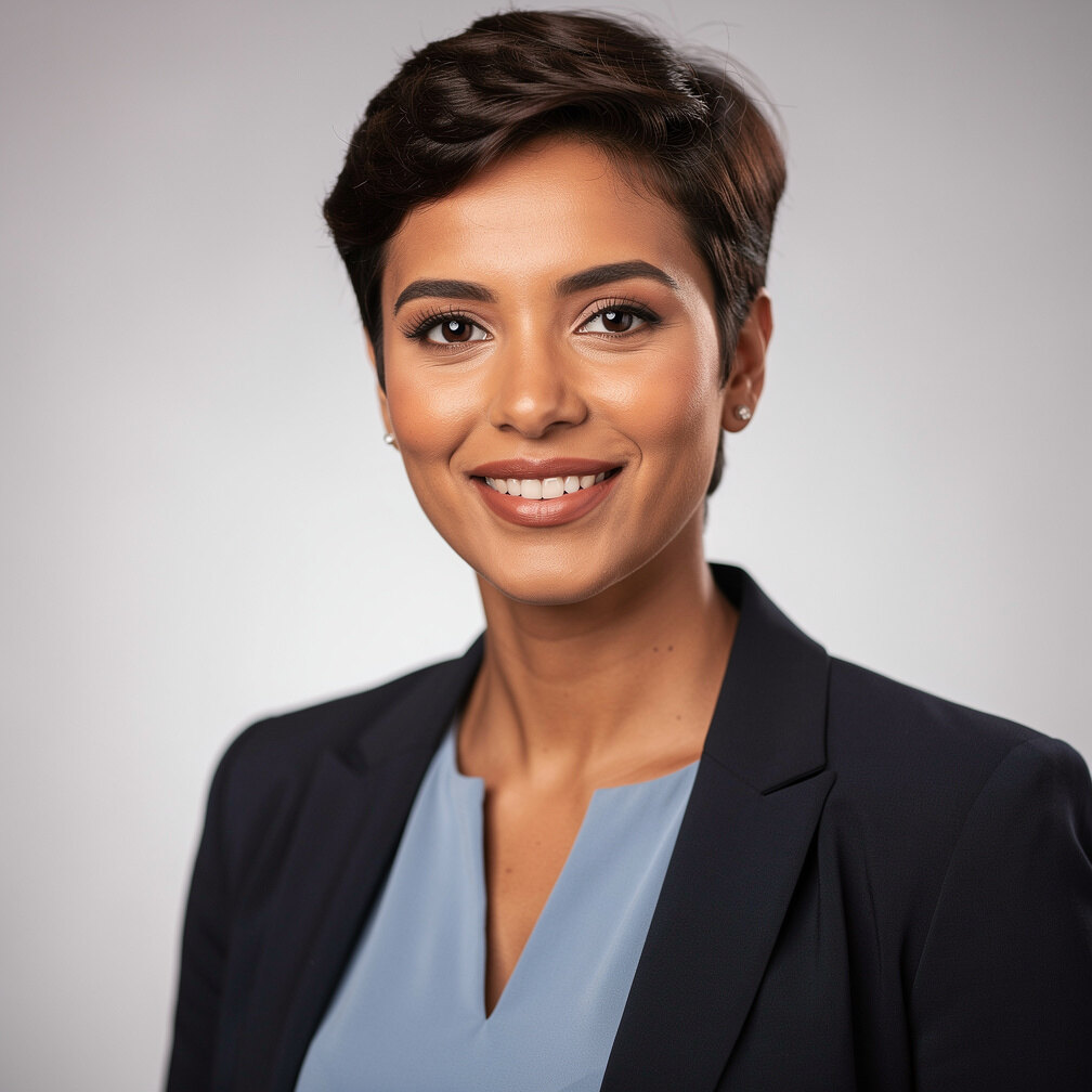 Professional headshot of a smiling woman