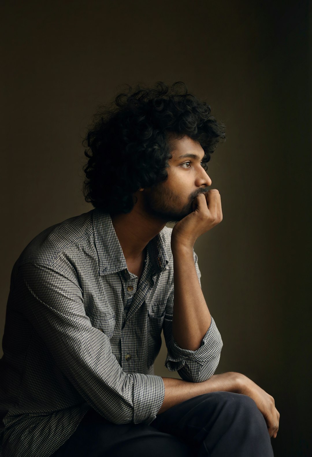 person reflecting on emotions